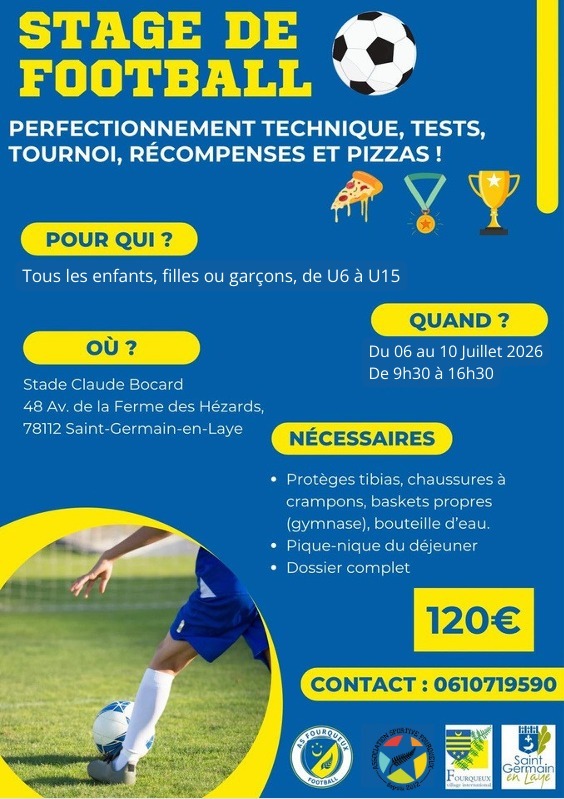 Stage football : Juillet 2026