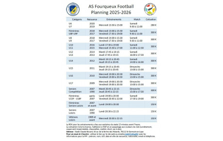 Inscriptions saison 2025/2026 : C'est parti ! 